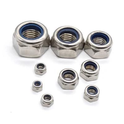 DIN985 M2 M2.5 M3 M4 M5 M6 Stainless Steel Self-Locking Nut Locknut Hex Nylock Hex Nut