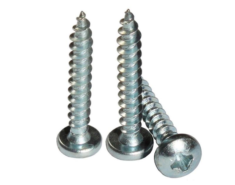 Yellow/Blue Zinc Carbon Steel #2 pH Drive Self-Tapping Screw for Woodworking