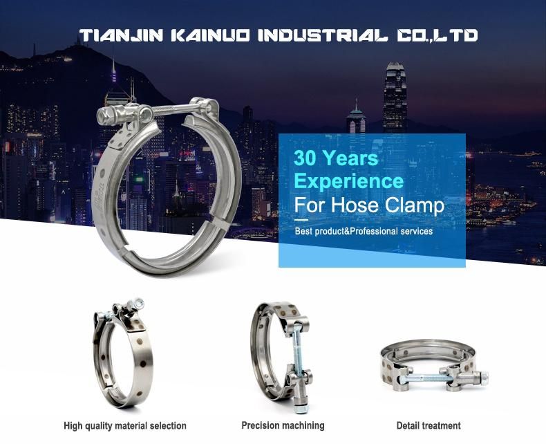 Inch Stainless Steel V-Band Heavy Duty Hose Pipe Turbo Clamp