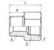 Hydraulic Hose Adapter BSPT Male or BSPT Female Bushing