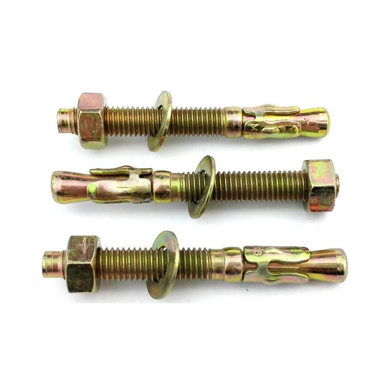 Fastener Carbon Steel Color Zinc Plated Wedge Anchor Bolt Wedge Anchor