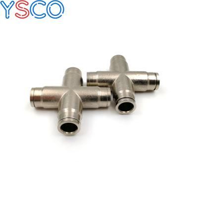 Ys 9.52mm Od Tubing Slip Lock Four-Way Connector for High Pressure Mist System