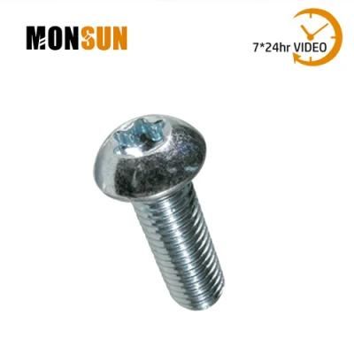 Six-Lobe Drive Round Head Zinc/Black Oxide Machine Screws