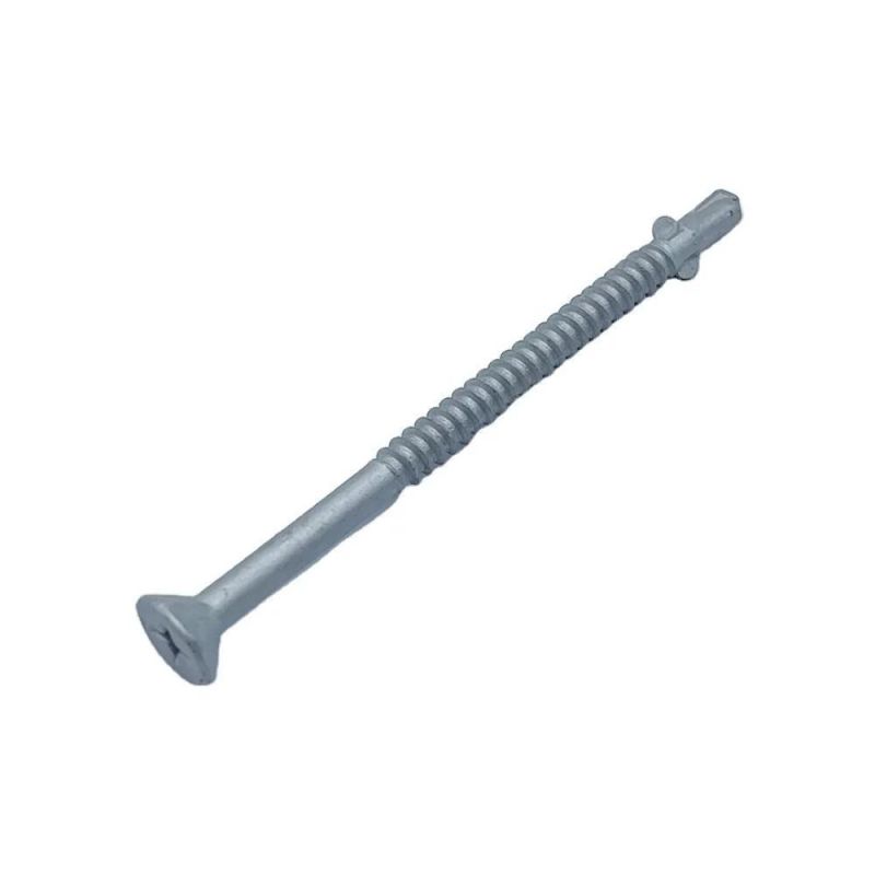Flat Head Self Drilling Screw, with 6 Nibs, with Wings, Ruspert