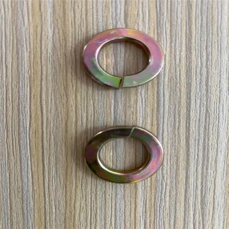 Colour Plated Zinc Yellow Zinc Full Tooth Hexagon Bolts and Screws & Nut & Spring Washer
