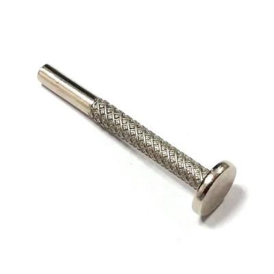 Customized Ultra Profile Head Non-Slotted Knurled Threaded Rivet Screw