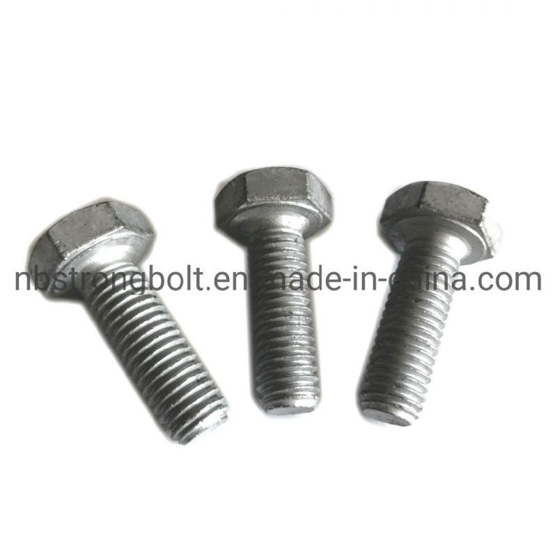 HDG ISO Fit Hex Bolt with 6.8u/8.8u/10.9u Head Mark