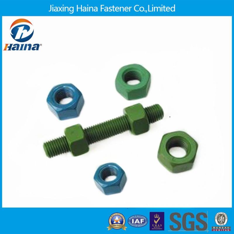 DIN933 Stainless Steel 304 B7 Stud Bolts with PTFE / Xylan Surface