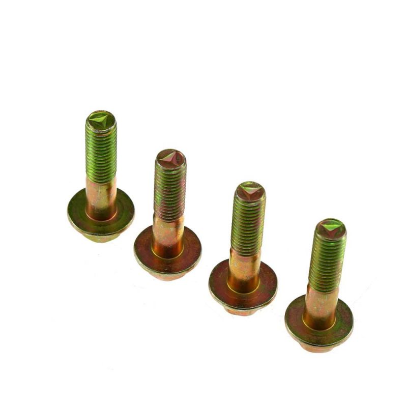 Hex Flange Bolt with Yellow Zinc M14