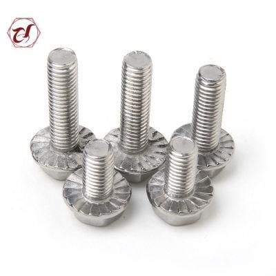 Metric High Quality Ss M6 M8 M10 Hex Flange Bolt