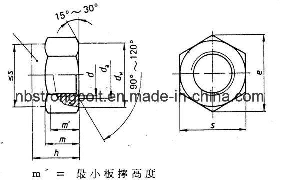 Nylon Lock Nut S|8 with Zinc