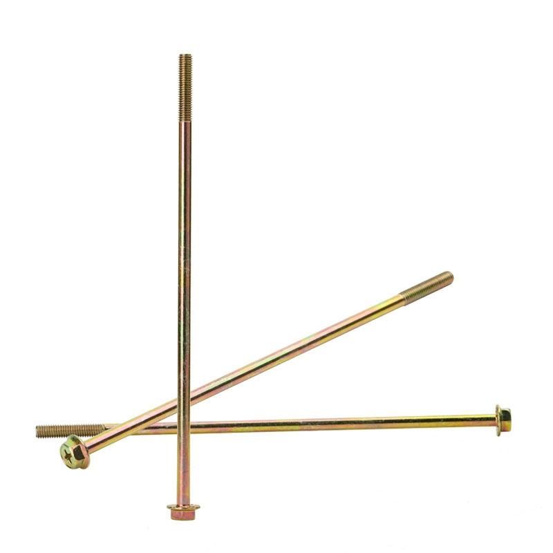 Color Zinc Plated Hex Flange Washer Head Extra Long Bolts with Serration