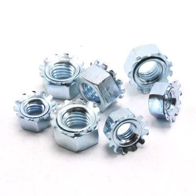 Zinc Plated Hex K-Lock Nuts