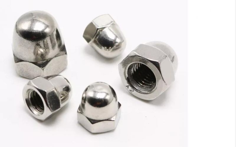 Wholesale Stainless Steel SS304 SS316 DIN1587 DIN917 Round Head Standard Cup Hexagon Domed Nuts Cup Nut