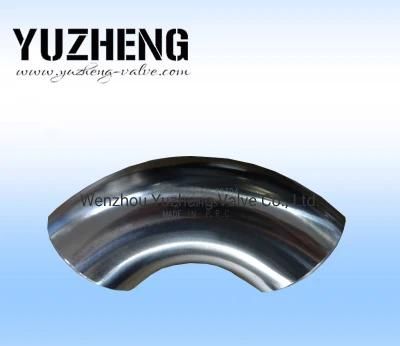 Sanitary Stainless Steel 90 Degree Welded Elbow