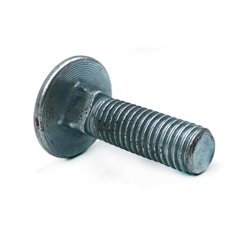 White Blue Zinc Plated Carriage Bolt with Partial Thread