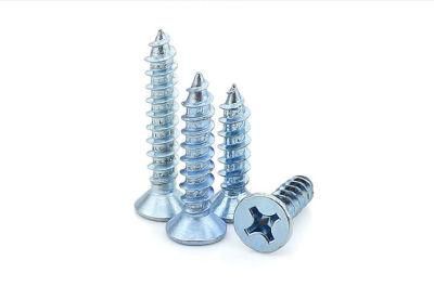 DIN7982 Phillip Flat Head Round Head Countersunk Head Self Tapping Screw. Zinc Plated Galvanized