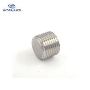 Stainless Steel Male NPT Hollow Hex Plug Hydraulic Adapter