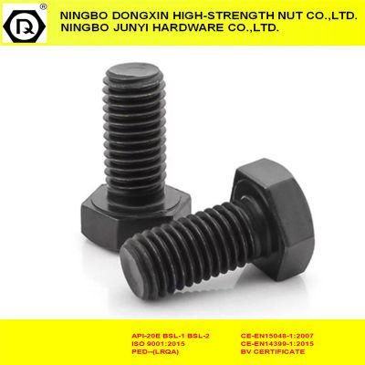 Full Thread 10.9 Black Fastener Hex Head Bolt DIN933