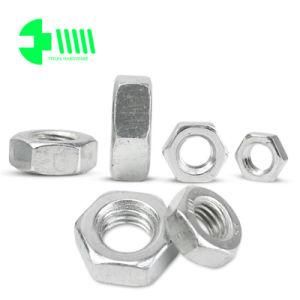 DIN934 M6 Carbon Steel Galvanized Furniture Fastener Hex Nuts