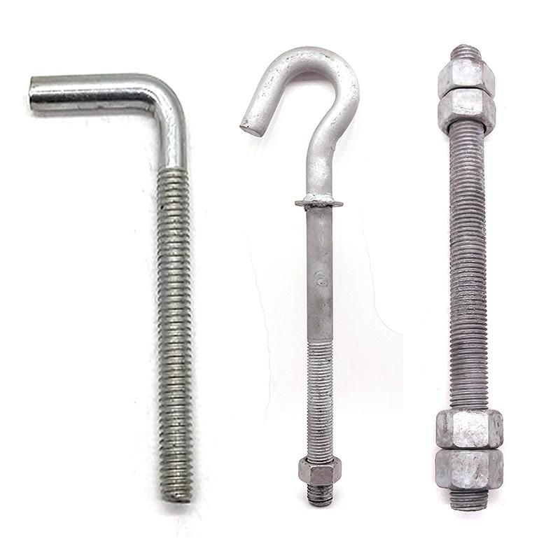 High Strength HDG Through Bolt, Concrete Wedge Anchor