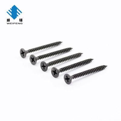 Bugle OEM or ODM Black Fine Thread Drywall Screw with RoHS