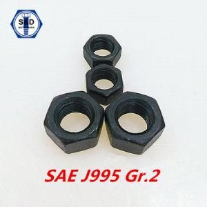SAE J995 Grade 2 Hex Nuts Black