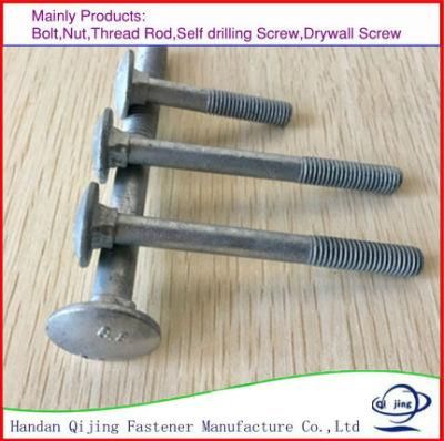 Carbon Steel DIN603 Galvanized Mushroom Head Carriage Bolts