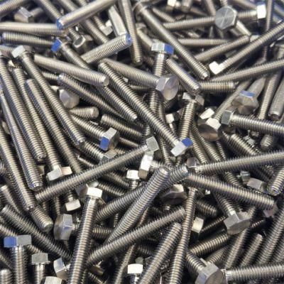 DIN933 Hex Bolts in Stainless Steel Fastener and Titanium Screws Tc4 M6*50