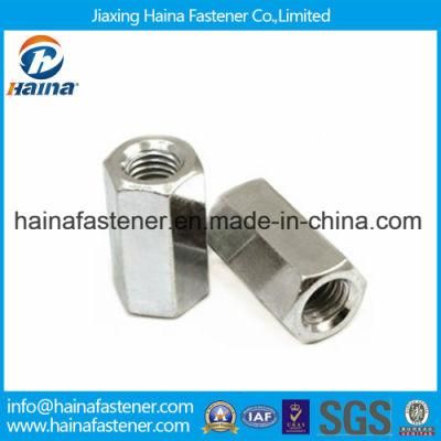 DIN6334 Stainless Steel 304 Zinc Plated Hex Coupling Nut