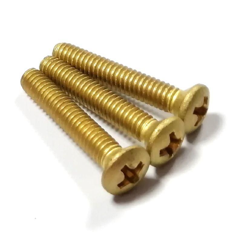 M4 M5 M6 Copper Oval Raised Countersunk Head Machine Screw