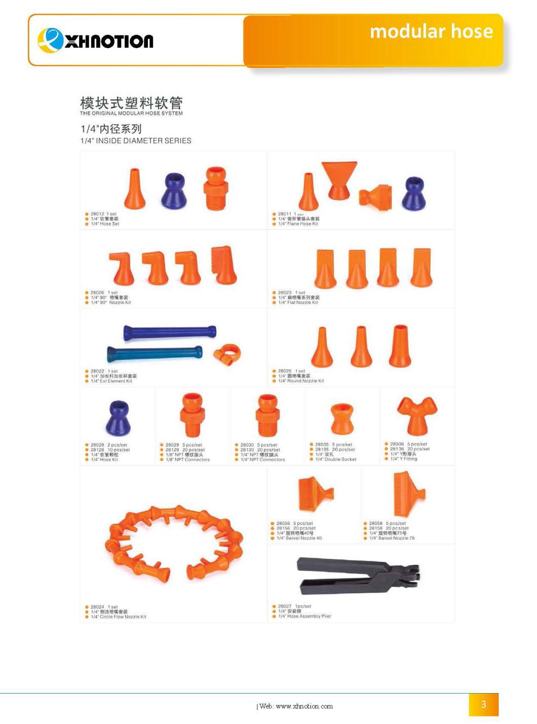 Xhnotion Pneumatic Plastic Flexible Coolant Hose Connector 1/4′′ Y Fittings for Cooling Ball