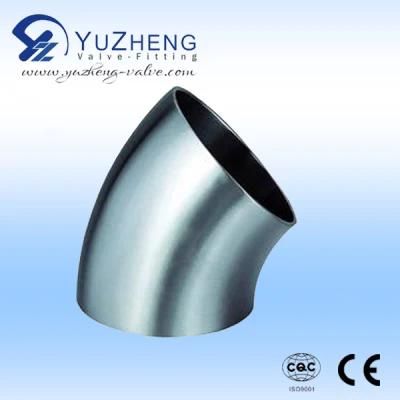 Sanitary 45 Degree Elbow Mirror Polished Food Grade