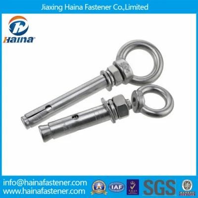 Stainless Steel Expansion Eye Bolt with Nuts and Washer