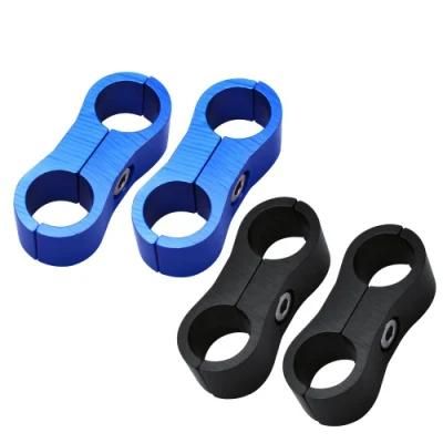 An6 13mm Braided Oil Fuel Water Hose Adapter Tube Separator Clamp