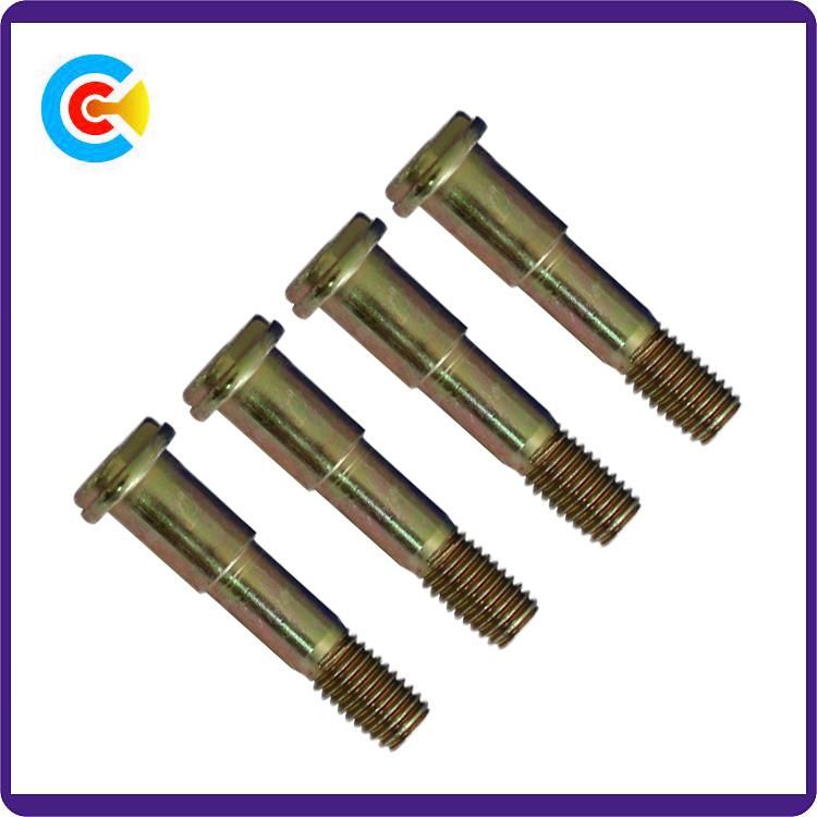 DIN/ANSI/BS/JIS Carbon-Steel/Stainless-Steel 4.8/8.8/10.9 Galvanized Oval Step Screws for Building Railway