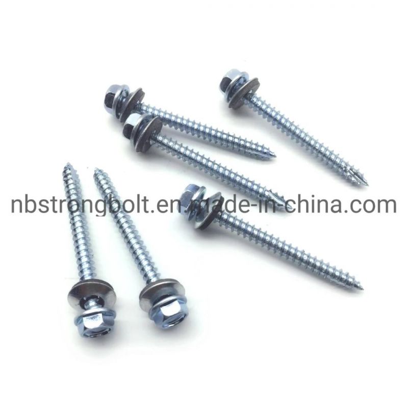 Hex Head Screw with Cut Point Assembled with Bonded Washer
