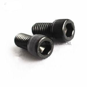 Black Allen Cap Bolt with Indented Hex Driver