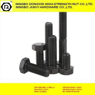 Black DIN933 12.9 Full Thread Hex Bolt