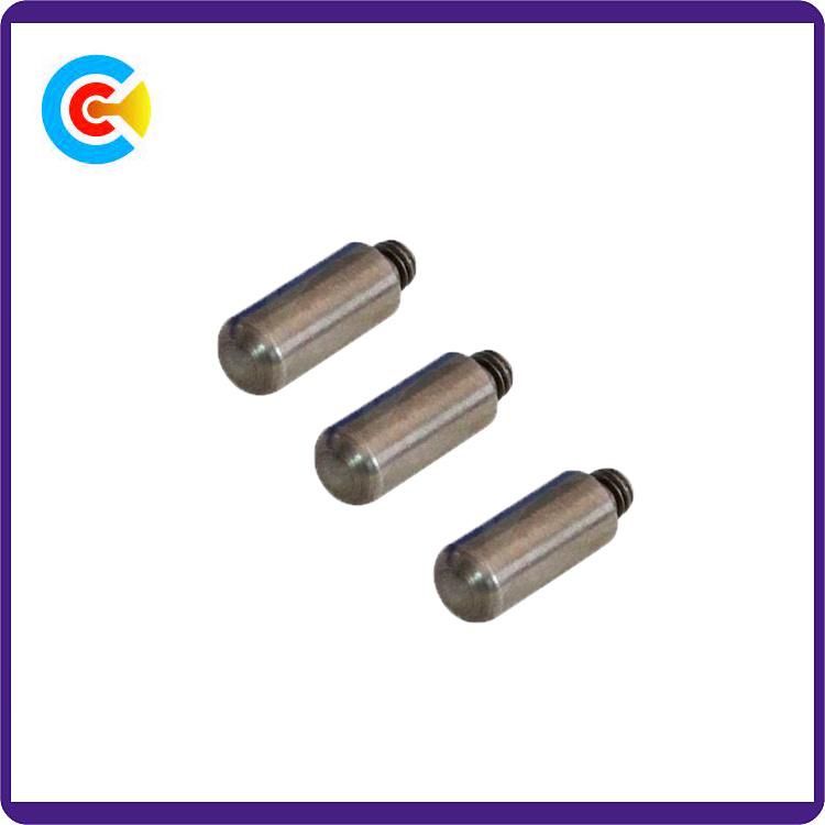 DIN/ANSI/BS/JIS Carbon-Steel/Stainless-Steel 4.8/8.8/10.9 Galvanized Pin Stud Screw for Building Railway Bridge