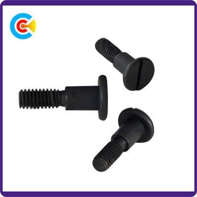 DIN/ANSI/BS/JIS Carbon-Steel/Stainless-Steel Slotted Shoulder Screw for Bridge and Railway