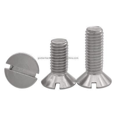 Stainless Steel Slotted Countersunk Head Screws