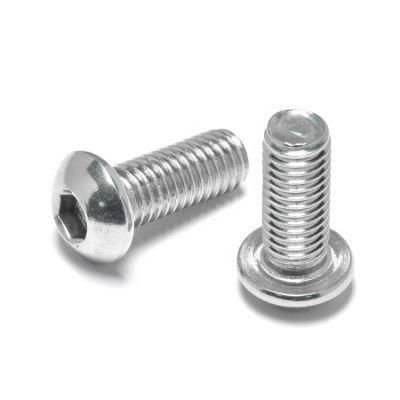 China Wholesale ISO 7380 Stainless Steel 304 A2 A4 M6 M8 M10 Button Head Hexagon Socket Machine Screws