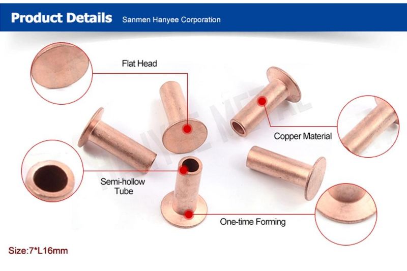 Electrical Accessories Customized Size Countersunk Head Rivet