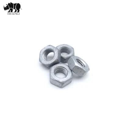 China Manufacturer Carbon Steel C1022 DIN934 Hex Nut Hot DIP Galvanizing