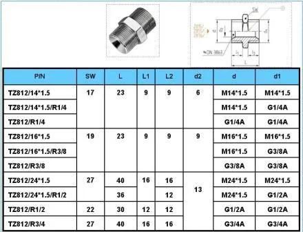 Hasco Mold Plug Brass Quick Hydraulic Hose Male Couplings