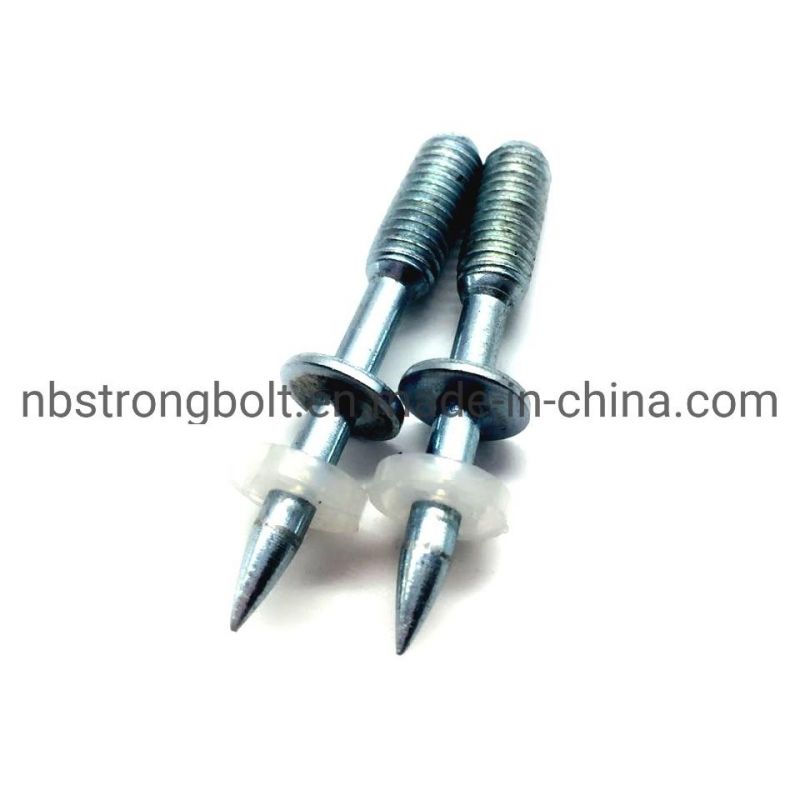 Drive Pin with Thread and Washer, Shooting Nail