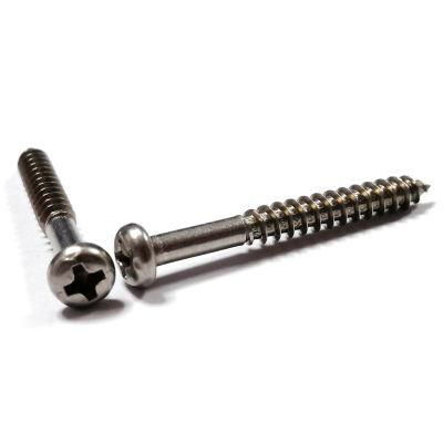 304 316 Ss Stainless Steel M4 35mm Pan Head Cross Self Tapping Screw Half Thread
