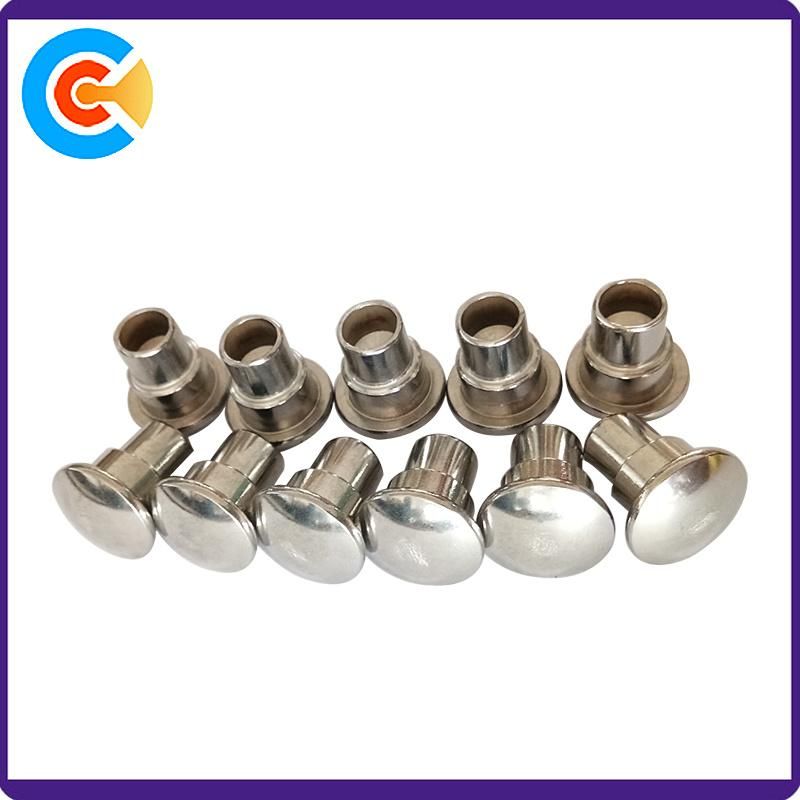 Non-Standard Fasteners Rivets Mushroom Head Semi-Tubular Rivets