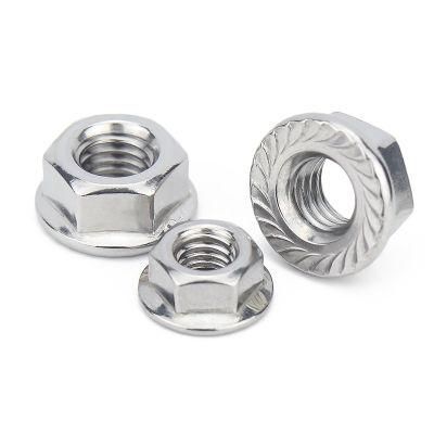 M3 M4 M5 M6 M8 A2-70 Stainless Steel DIN 6923 Hexagon Nuts with Flange